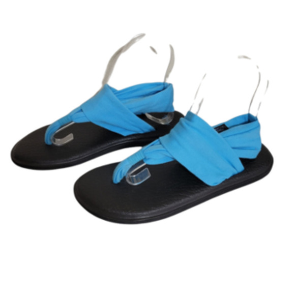 Sanuk Yoga Sling 2 Aqua Blue Sandal Size 10 - Picture 1 of 4